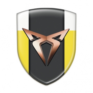 Seat Cupra Resin Sticker Yellow White Version 
