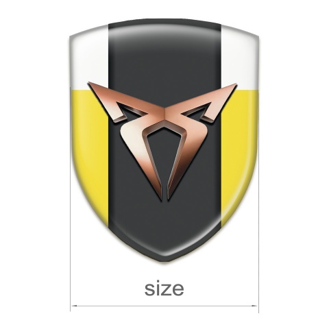 Seat Cupra Resin Sticker Yellow White Version 