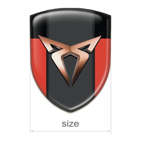 Seat Cupra Emblem Exterior Red Black Version 