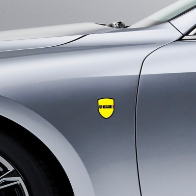 Lancia Shield Silicone Emblem Yellow Racing