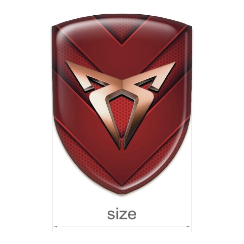 Seat Cupra Silicone Emblem Red V Form Elements 