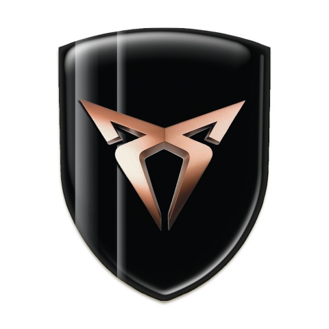 Seat Cupra Car Interior Badge Black with Gray Lines Decoration 