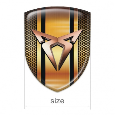 Seat Cupra Silicone Car Decal Badge Stylish Copper Edition 