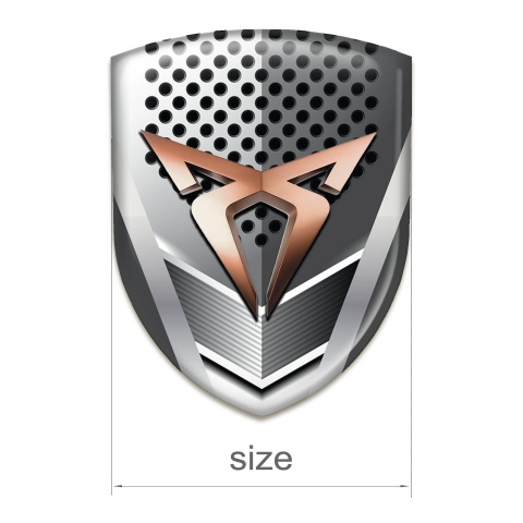 Seat Cupra 3D Gel Emblem Metal Shield edition 