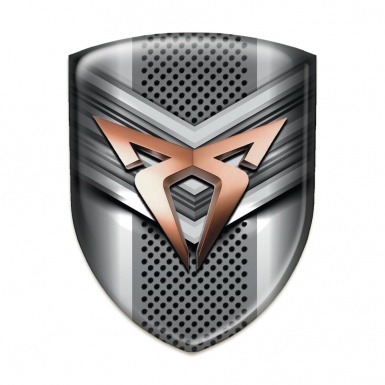 Seat Cupra Emblem Interior Metal V Shape Detail Design 