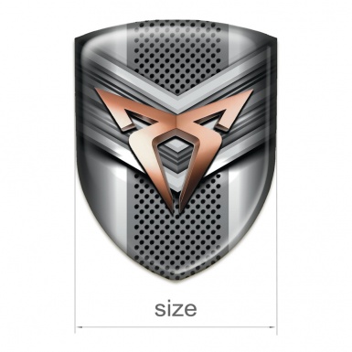 Seat Cupra Emblem Interior Metal V Shape Detail Design 