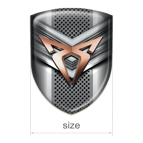 Seat Cupra Emblem Interior Metal V Shape Detail Design 
