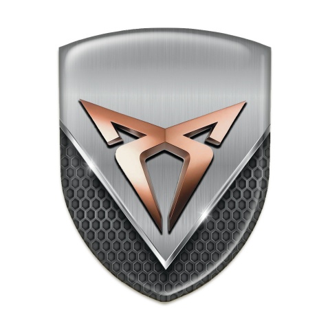 Seat Cupra Silicone Badge Dark Mesh with Aluminum Sheet edition 