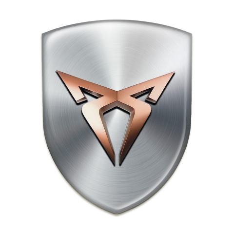 Seat Cupra Emblem Badge Logo Silver Edition 