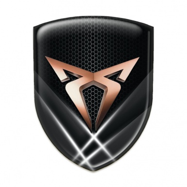 Seat Cupra Logo Emblem Crossed Lights Effect 