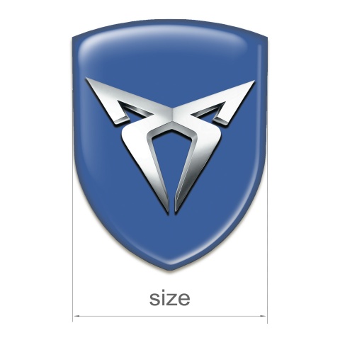Seat Cupra Emblem Interior Blue Base Silver Logo 