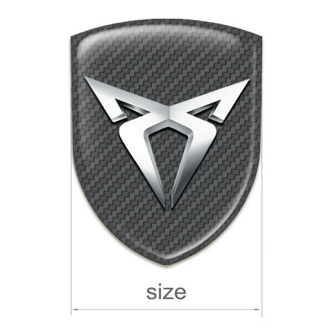 Seat Cupra Silicone Shield carbon Base silver logo 