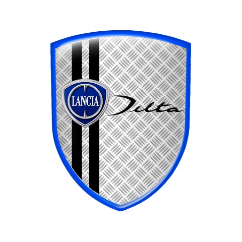 Lancia Shield Emblem Silicone Steel Delta Edition