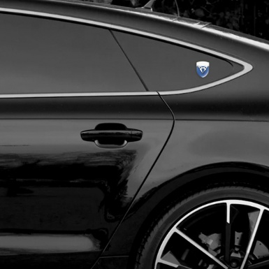Seat Cupra Emblem Exterior Blue White Base Silver logo 