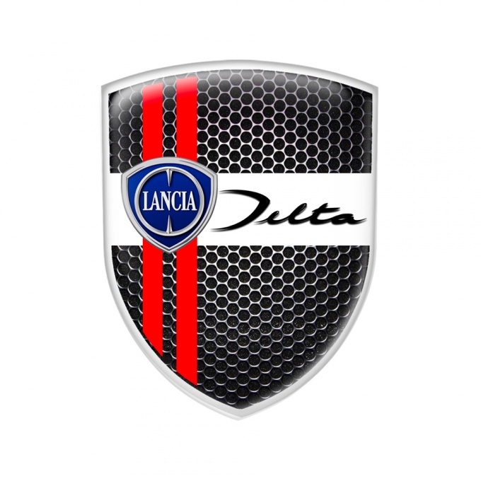 Lancia Shield Emblem Silicone Black Delta Edition