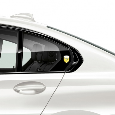 Seat Cupra Emblem Interior Yellow White Base Silver logo 