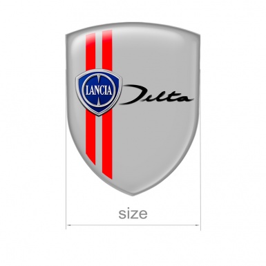 Lancia Shield Emblem Silicone Grey Delta Edition