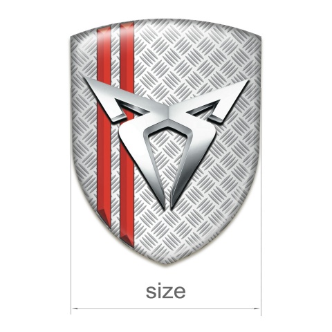 Seat Cupra Silicone Shield Grid Effect with Red Lines Type 
