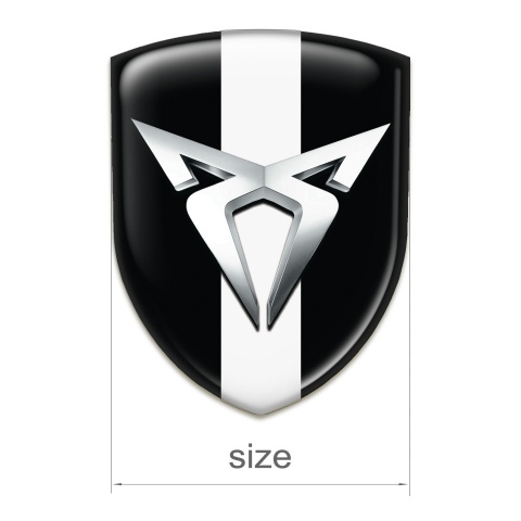 Seat Cupra Emblem Interior Black with White Ribbon variant 
