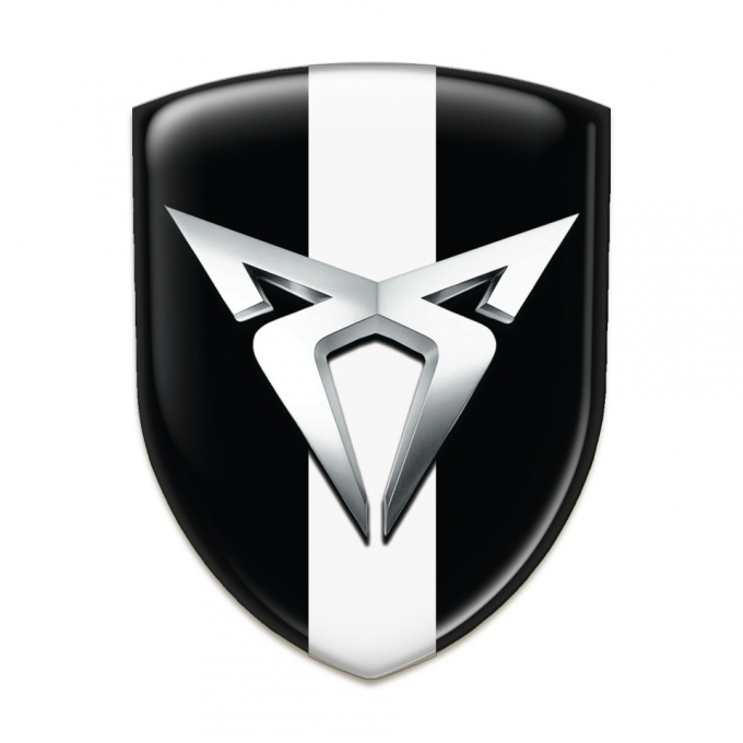 Seat Cupra Emblem Interior Black with White Ribbon variant 
