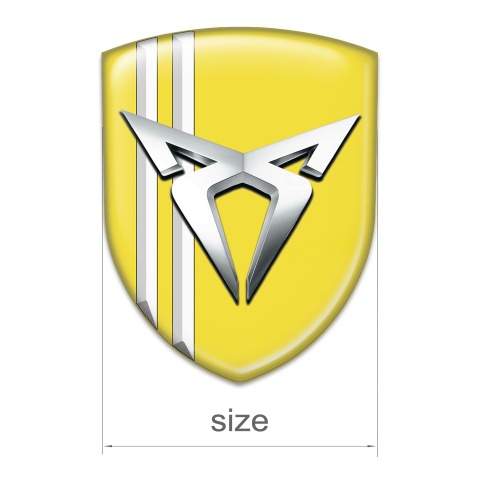 Seat Cupra Emblem Interior Yellow with White Lines Style 