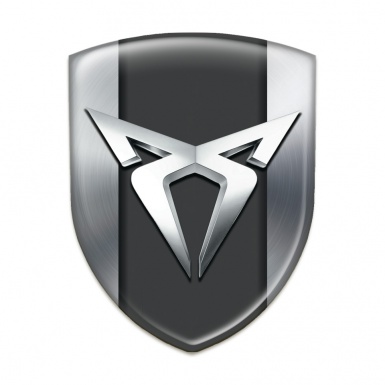 Seat Cupra Silicone Car Decal Badge Silver Version 
