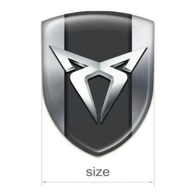 Seat Cupra Silicone Car Decal Badge Silver Version 