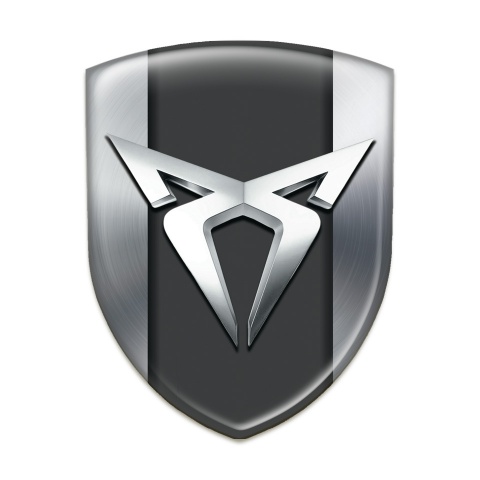 Seat Cupra Silicone Car Decal Badge Silver Version 