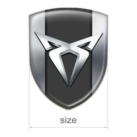 Seat Cupra Silicone Car Decal Badge Silver Version 