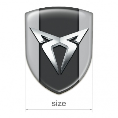 Seat Cupra Silicone Badge Gray with Graphit Panel 