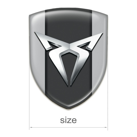 Seat Cupra Silicone Badge Gray with Graphit Panel 