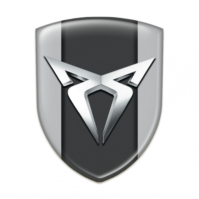 Seat Cupra Silicone Badge Gray with Graphit Panel 