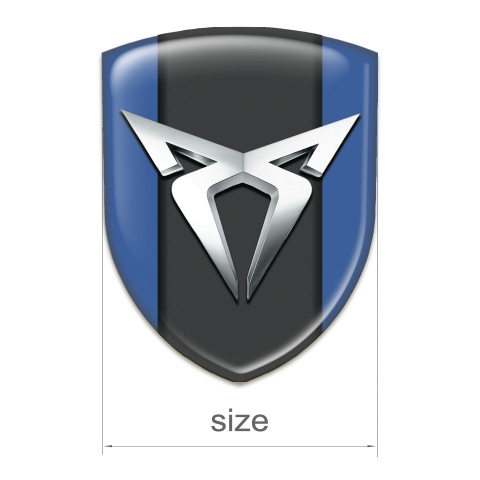 Seat Cupra Auto Emblem Blue with Graphite Panel 