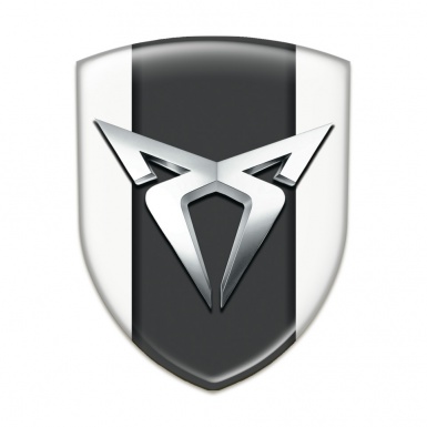Seat Cupra Logo Emblem White with Central Graphite Panel 