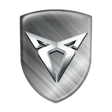 Seat Cupra Tuning Emblem Brushed Metal Effect 