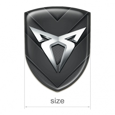 Seat Cupra Self Adhesive Emblem Logo with Dark V Shape Details 