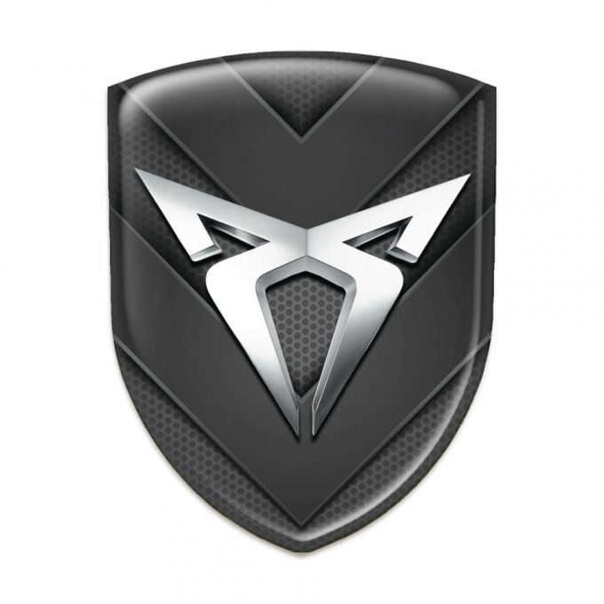 Seat Cupra Self Adhesive Emblem Logo with Dark V Shape Details 