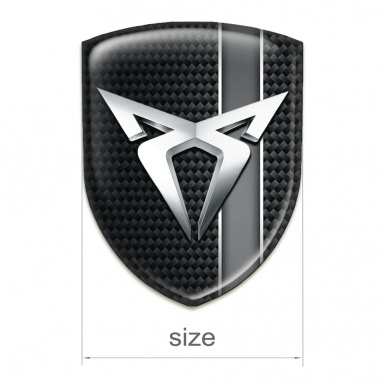 Seat Cupra Resin Sticker Dark Rough Base with Grey Band 