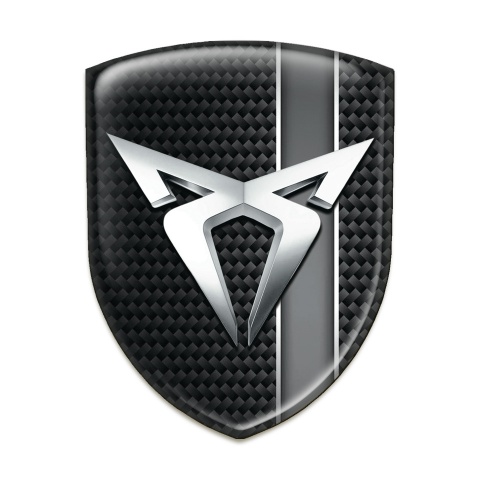 Seat Cupra Resin Sticker Dark Rough Base with Grey Band 
