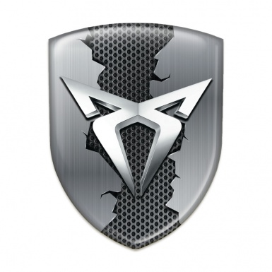 Seat Cupra Emblem Exterior Stylish with Torn Metal Effect