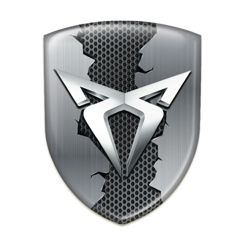 Seat Cupra Emblem Exterior Stylish with Torn Metal Effect