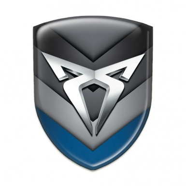 Seat Cupra Emblem Interior with Blue Grey V Shape Details 