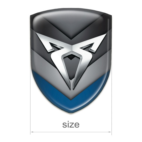 Seat Cupra Emblem Interior with Blue Grey V Shape Details 