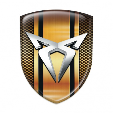 Seat Cupra Silicone Car Decal Badge Copper Elements Design 