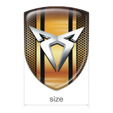 Seat Cupra Silicone Car Decal Badge Copper Elements Design 