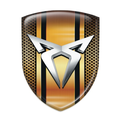 Seat Cupra Silicone Car Decal Badge Copper Elements Design 