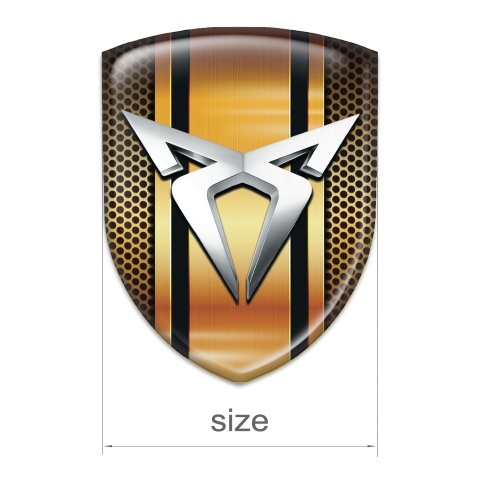 Seat Cupra Silicone Car Decal Badge Copper Elements Design 