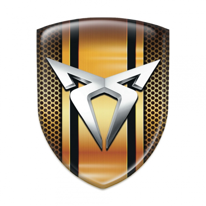 Seat Cupra Silicone Car Decal Badge Copper Elements Design 
