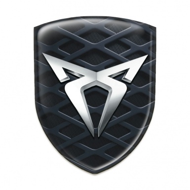 Seat Cupra Domed Emblem Dark 3D Grid 