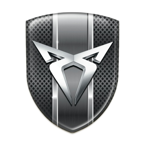 Seat Cupra Resin Sticker Dark Mesh with Metal Ribbon 